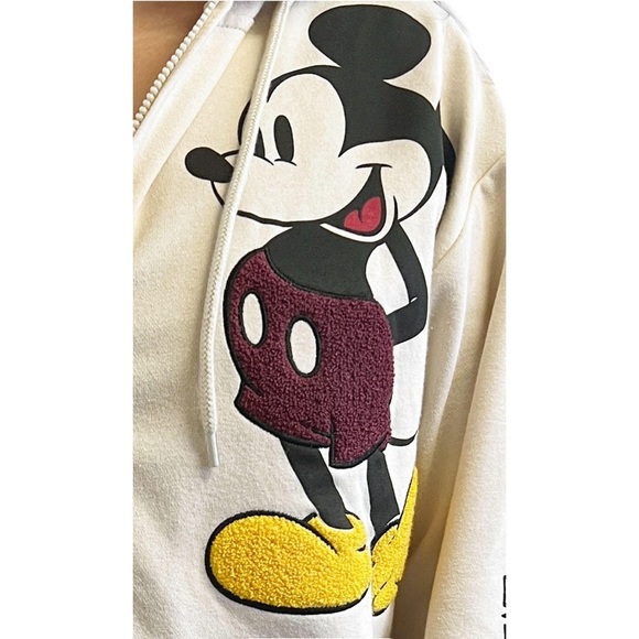 Womens Disney Mickey Minnie Pluto Full Zip Up Hoodie - Picture 3 of 8